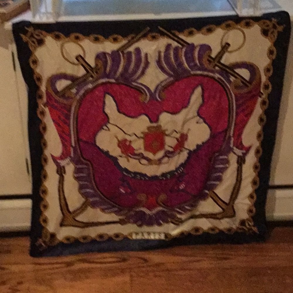 Chanel type print scarf.
